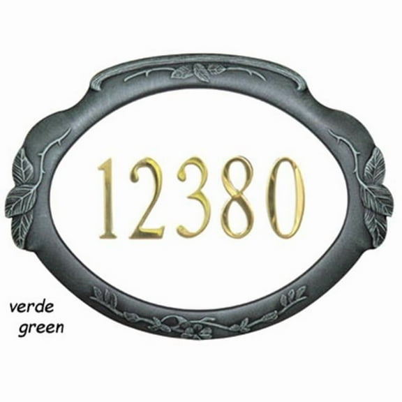 Classic Address Plaque - Verde Green