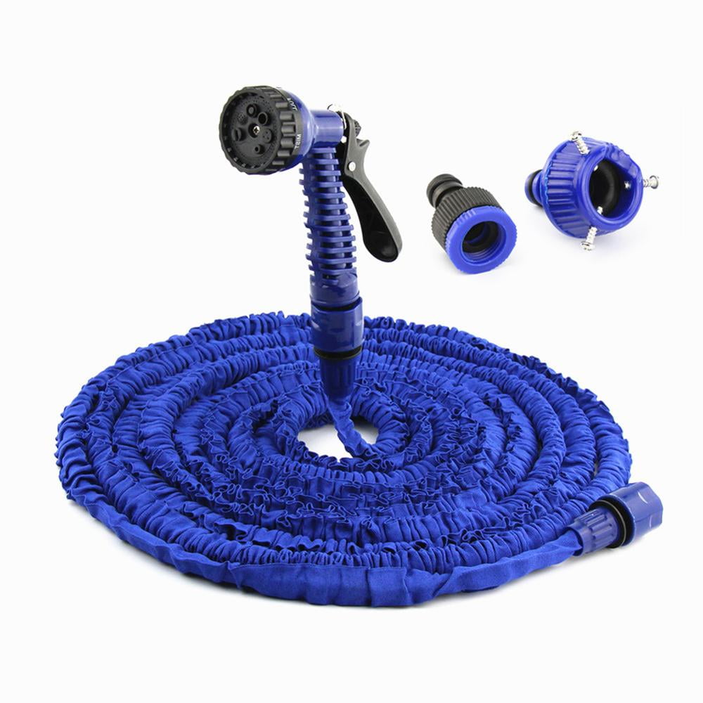 100ft Expandable Hose Magic Flexible Eu Garden Water Hose Plastic Pipe With Wash Spray Gun Walmart Com Walmart Com