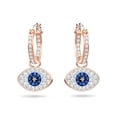 thumbnail image 1 of Pendientes Swarovski Symbolica Evil Eye Hoop en oro rosa para mujer, 1 of 5
