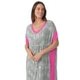 thumbnail image 4 of Layla Women’s Sleepwear 46” Knit Caftan, XS-5X, 4 of 6