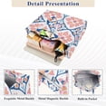 thumbnail image 3 of FORMRS Womens Corduroy Tote Bag Crossbody Shoulder Handbag with Pocket, Mosaic Flowers Pattern, 3 of 7