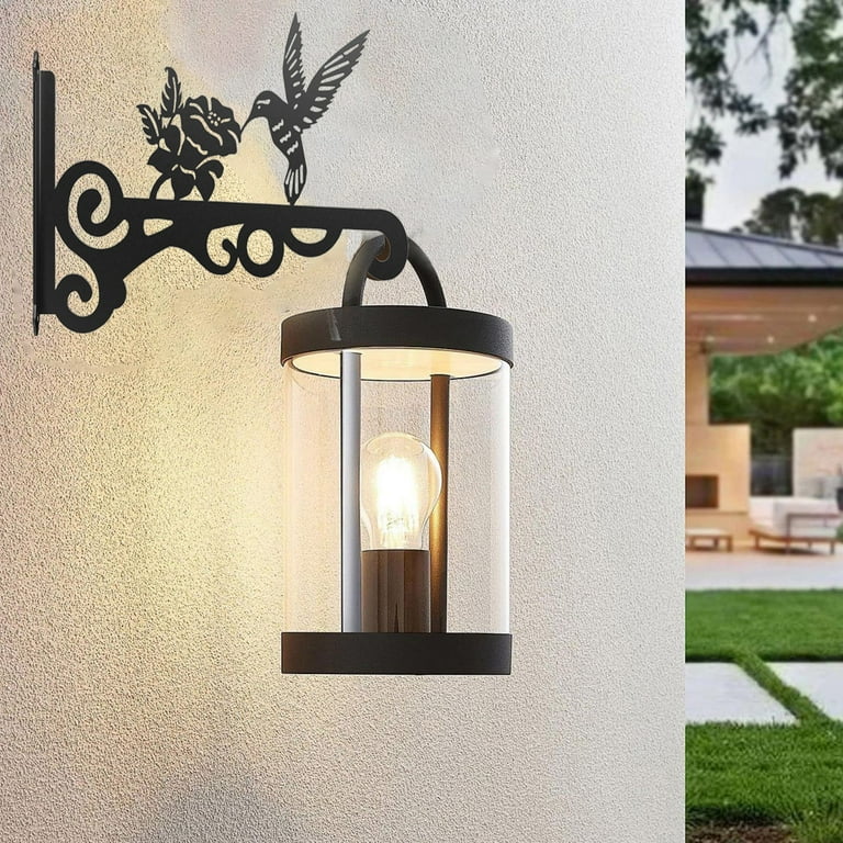 Indoor and Outdoor Wall Mount Potted Plant Hanging Bracket Indoor and Outdoor Wall Hangers Potted Hanging Brackets Bird Hangers for Home and Outdoor Decoration, Dusknt Household Hooks Clearance Sale!