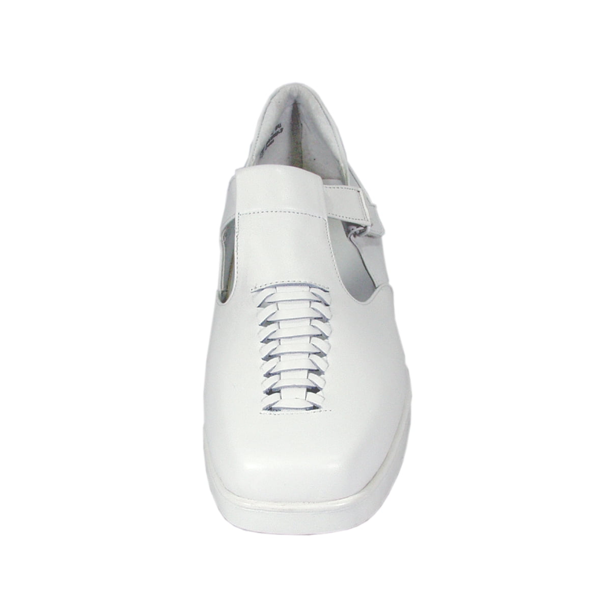 24 HOUR COMFORT Yvette Wide Width Comfort Shoes For Work and Casual Attire WHITE 5.5