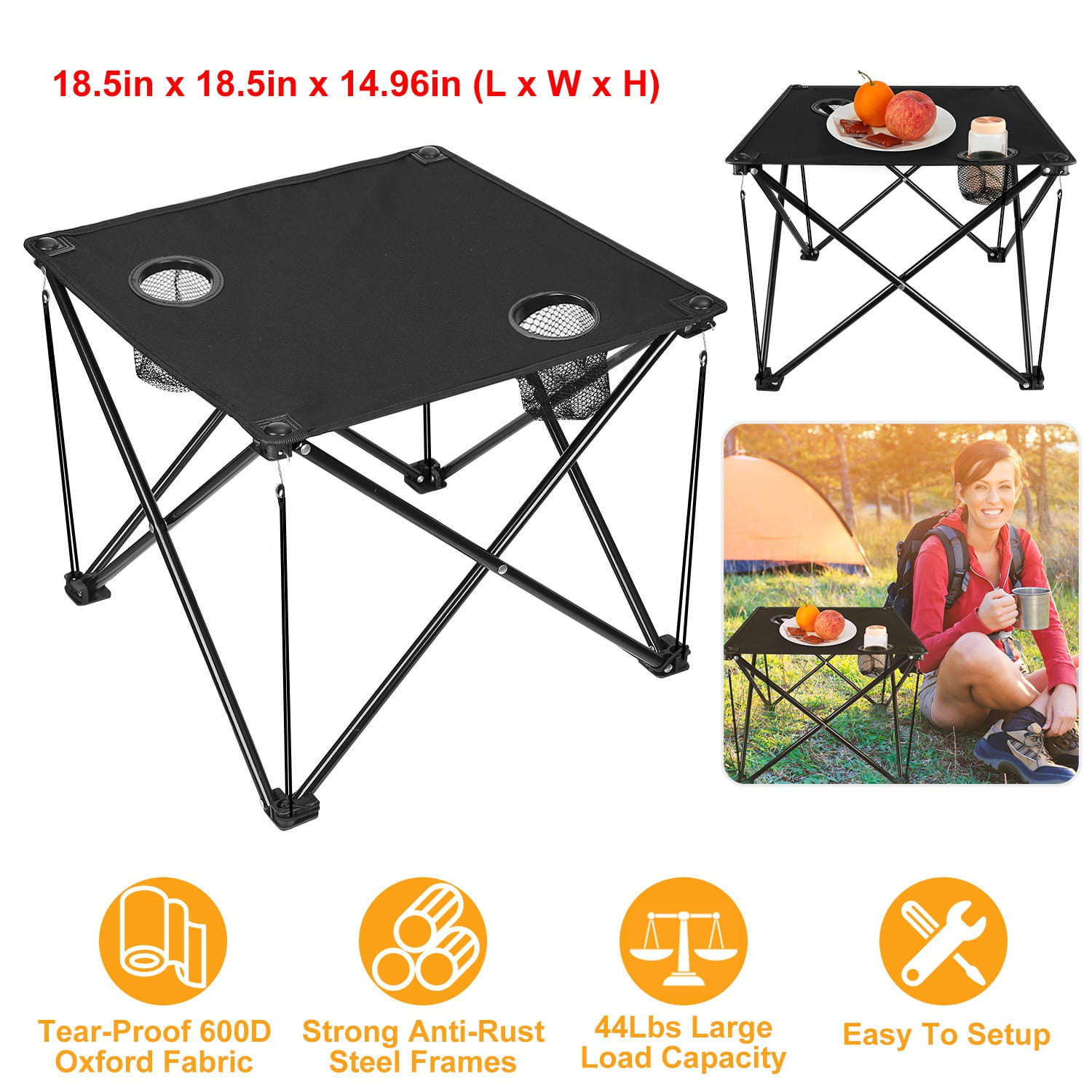 Portable Table Foldable Folding Camping Outdoor BBQ Travel Ultralight Desk 