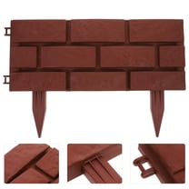 HOMEMAXS Garden Fence Plastic Picket Fence Practical Flowerbeds Fence Garden Landscaping Fence for DIY