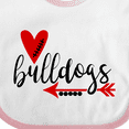thumbnail image 4 of Inktastic Bulldogs with Heart and Arrow Boys or Girls Baby Bib, 4 of 4