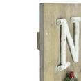 thumbnail image 2 of 23.75" Vertical Beige Wooden Noel Christmas Sign with Santa's Belt, 2 of 4