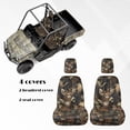 thumbnail image 5 of KUIFORTI Deer Head UTV Seat Covers Soft Elastic Fabrics Seats Cover with Headrest Covers Compatible with Rhino 700 660 450 2004-2021 Rhino Accessories Bucket Seat Cover, 5 of 7