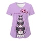 thumbnail image 2 of Sanrio Kuromi-Camiseta con estampado de Hello Kitty para mujer, camisa con bolsillo y cuello en V, uniforme de enfermera con estampado HD de dibujos animados, Y2k, novedad de verano, 2 of 7