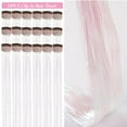 thumbnail image 2 of Hair Tinsel Kit Pack of 12 Pcs Hair Tinsel Clip in 19.6Inch Glitter Tinsel Hair Extensions Heat Resistant Clip in Hair Tinsel Sparkle Fairy Hair Accessories for Kids Girls Women (Pink), 2 of 9