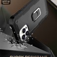 thumbnail image 7 of Dteck Back Case For Apple iPhone 13 Pro, Ring Stand Shockproof Hybrid Hard PC Soft Silicone Bumper Heavy Duty Shockproof Three Layer Drop Protective Girls Boy Cute Phone Case(Black), 7 of 7