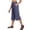 Dark Blue, variant on Women's Capri Pants Wide Leg Plus Size UPF50+ Lightweight Quick Dry Pants Casual Loose Hiking Walking Capris, 2XL