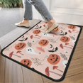 thumbnail image 4 of Halloween Cute Icons on Pink Pattern Door Rugs,Washable Non Slip Door Mats Indoor,Decorative Door Mats,Entry Mat Indoor for Entrance,Bedroom,Kitchen,Bathroom,30"x17", 4 of 6