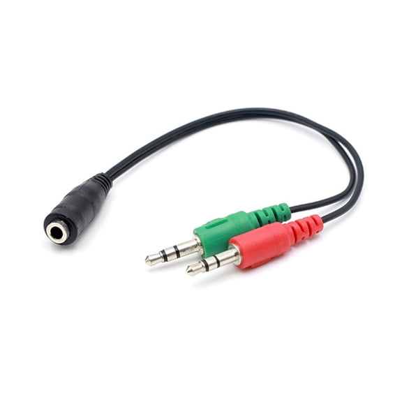3.5mm Female Plug Stereo to 2x3.5mm Male Plug Connectors Speakers Cable Y Splitter Adapter Cable Headsets Adapter