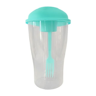 Inboxxe Keep Fit Salad Meal Shaker Cup, 2022 New Fresh Salad Cup To Go,  Portable Salad Shaker With Fork and Salad Dressing Holder (2pcs)
