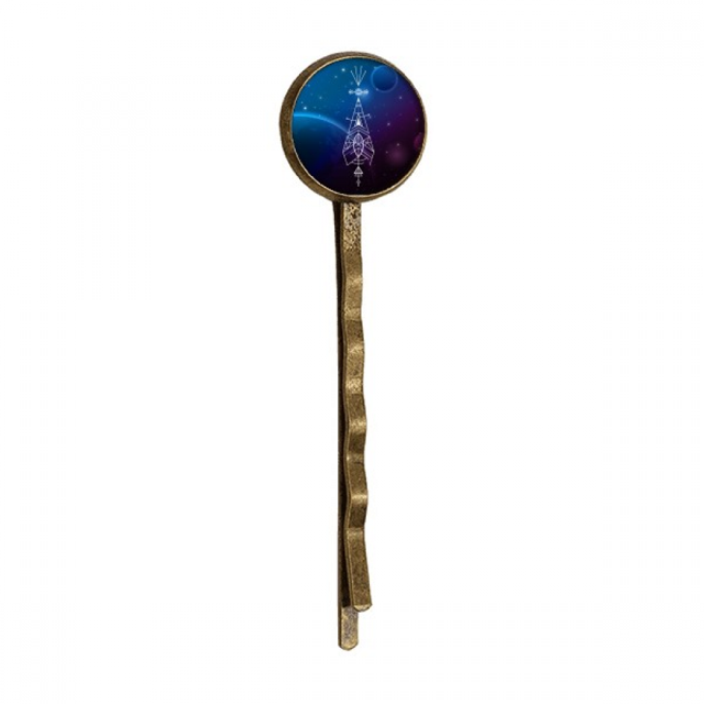 Broche de metal retro Unbranded Cielo estrellado Totem geometría alienígena