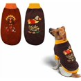 thumbnail image 2 of Vehomy 2Pcs Dog Cat Thanksgiving Sweaters Dog Pumpkin Turkey Sweaters Thanksgiving Dog Cat Turtleneck Knitwear Shirt Clothes Dog Puppy Halloween Costume Clothes for Small Medium Dogs Cats XXL, 2 of 6