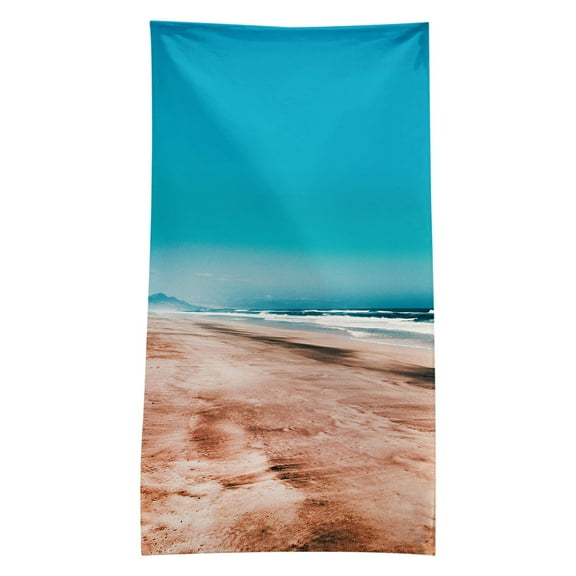 Zatoumnr Scenic View Series 75x150cm Microfiber Beach Towel, Super Lightweight, Colorful Square Print, Sandproof Blanket for Travel