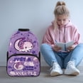 thumbnail image 2 of Pzuqiu Purple Axolotl Kids Backpack 17 Inch Large Capacity Elementary School Backpack with Adjustable Straps for Boys Girls Ages 6-12 Ideal Back to School Travel Daily Use, 2 of 7