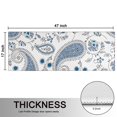 thumbnail image 5 of Kitchen Rugs Sets Of 2,Blue Paisley and Floral Pattern Anti Fatigue Kitchen Mat Rugs Non Slip Washable,Decorative Kitchen Floor Mats for Kitchen,Sink,Laundry,17"X47", 5 of 5