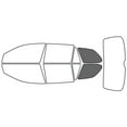 thumbnail image 2 of Rvinyl Window Tint Kit Compatible with Volkswagen Jetta 2008-2014 (Wagon) - Cargo - 35%, 2 of 8