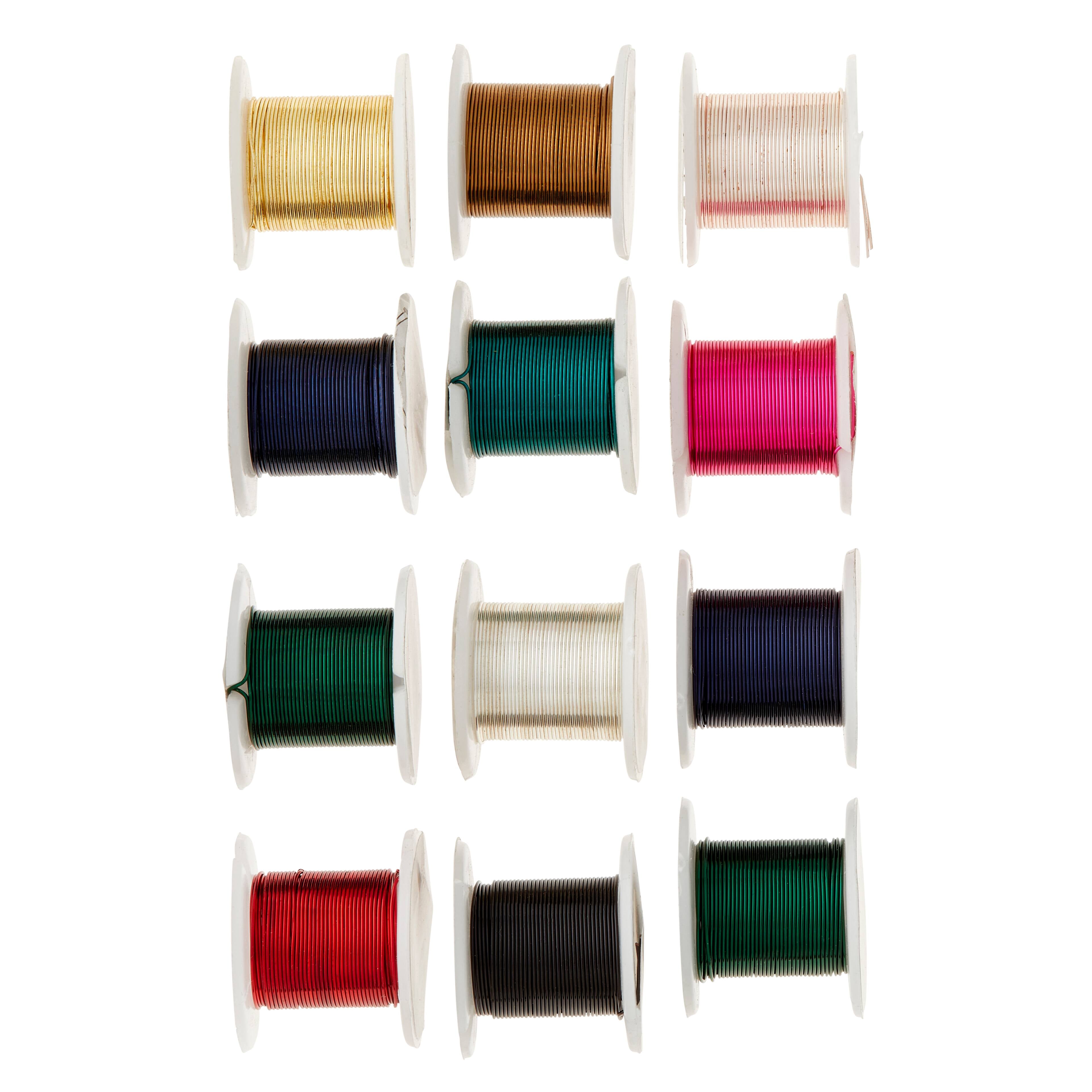 6 Packs: 12 ct. (72 total) Assorted Color Beading Wire by Bead