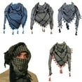 thumbnail image 3 of Arab Keffiyeh Shemagh Scarf Breathable Winter Shawl Neck Warmer Cover Head Wrap, 3 of 15