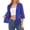 Blue plus size cardigan a1, variant on Women Plus Size Summer 3/4 Sleeve Open Front Chiffon Cardigan Casual Cover Up Blazer Tunic Tops Solid Basic Lightweight, Gray 2XL