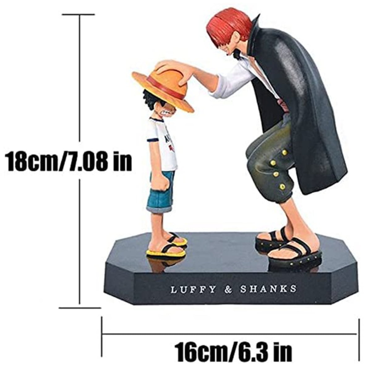 Anime Ação One Piece Quatro Imperadores Shanks Chapéu De Palha Luffy PVC  Figura Going Merry Boneca Collectible Modelo Toy Presente De Natal CX200604  De $143,24