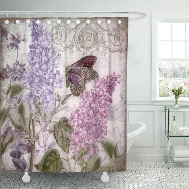 CYNLON Purple Lilac Victorian Romance Lavender Romantic Vintage Floral