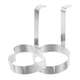 thumbnail image 4 of Juego de anillos para panqueques, 2 uds., anillo para huevos fritos de acero inoxidable, moldes para panqueques con forma de corazón y redondo para sándwich de desayuno, 4 of 5