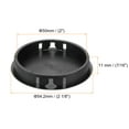 thumbnail image 2 of Uxcell 64Pcs 50mm(2 1/5') Black Round Hole Plugs Nylon Plastic Flush Type Hole Plug Insert End Cap for Locking Hole Tube, 2 of 6