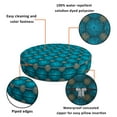 thumbnail image 3 of Covers & all Round Cushion Cover, Weather & UV Resistant Water Repellant Protector for Patio Outdoor Seats Chairs Porch Living Room Decor, with Zippers (22" Diameter X 5" H), 3 of 9