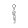 thumbnail image 4 of 14K White Gold Polished Tropical Drink Charm, 4 of 4