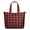 Red And Black, variant on Rainbow Checkered Pattern Travel Tote Bags for Women Carry On,Large Weekender Bags for Women Travel,Multi Functional Duffle Bag for Work,Shopping,Sports