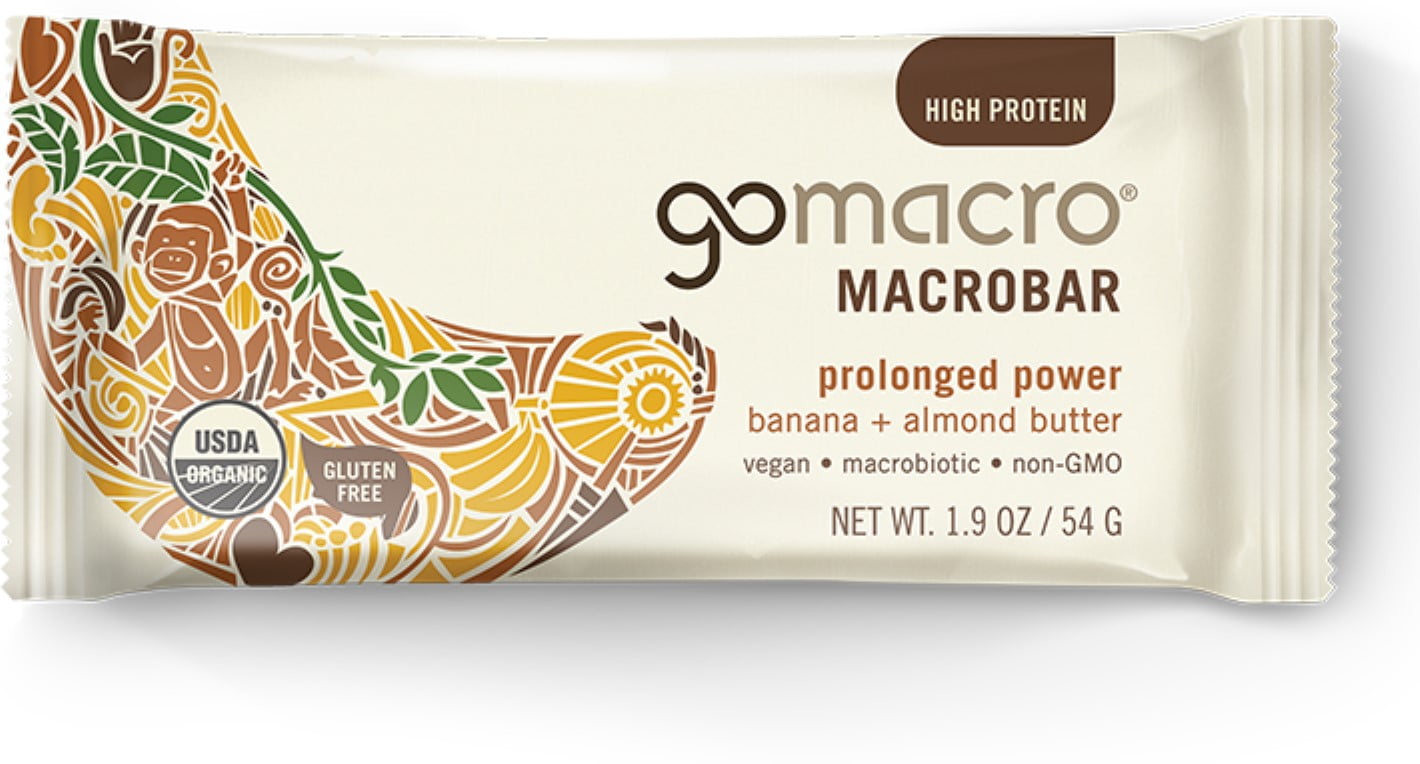 GoMacro Macrobar, Prolonged Power, 1.9 oz bars, Banana + Almond Butter