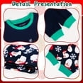 thumbnail image 3 of HYCLES Kids Christmas Pajamas Sets Santa Claus Dinosaur Sleepwear Long Sleeve PJS Set 2-12 Years for Boys Girls, 3 of 6