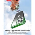 thumbnail image 4 of for iPhone 14 Pro Max Case Gradient Black Green, [Not-Yellowing][-Grade Drop Protection] Shockproof Protective Phone Cases 2022, 4 of 12