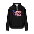 thumbnail image 4 of Happy 2026 Hoodies for Men Printed Long Sleeve Drawstring Loose Fit Pullover Sweatshirts Tops with Pocket (4XL, Black), 4 of 5