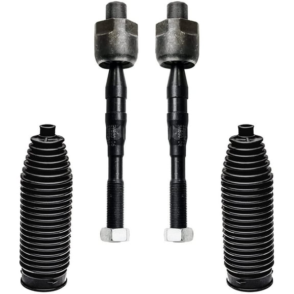 Detroit Axle - Front Inner Tie Rods Kit for 05-12 Nissan Pathfinder 2005-2019 Frontier Xterra Inner Tie Rod Ends Boots 2006 2007 2008 2009 2010 2011 Replacement