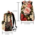 thumbnail image 2 of Roses Backpack Lightweight Bookbag Travel Rucksack Laptop Daypack for Women Men, 2 of 6