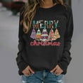 thumbnail image 4 of Black· Friday Clearance Christmas Womens Clothes Clearance Fayshow0 Women'S Christmas Printed Long Sleeved Round Neck Sweater, 4 of 5
