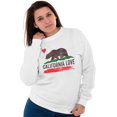 thumbnail image 2 of Flag Crewneck Sweat Shirts Sweatshirts CA Love Bear California Vacation Souvenir, 2 of 6