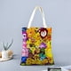 thumbnail image 2 of Plants vs. Zombies Bolso de tela con estampado de lienzo para mujer, bolsa de compras reutilizable y estética, con cremallera interior, regalo para mujer,40*45cm., 2 of 6