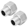 thumbnail image 2 of Stainless Steel Hex Head Reducer Threaded Pipe Adapter Male Thread G1/2 Female Thread G3/4, 2 of 8