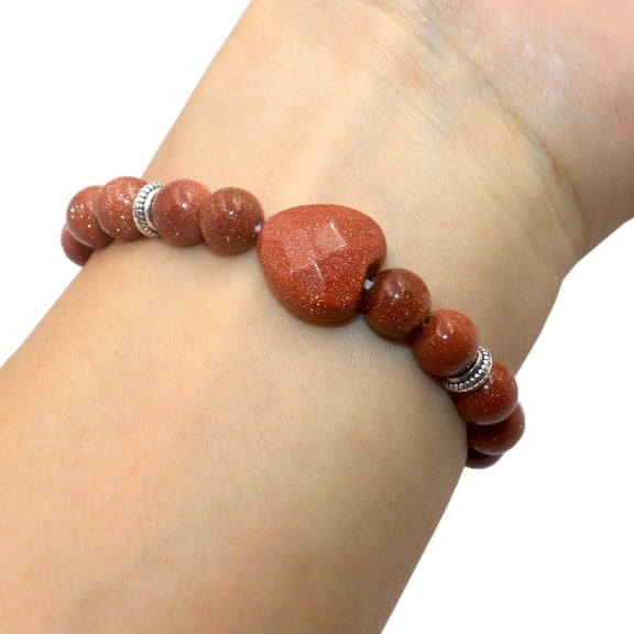 Natural 7 Chakra Gem Stone Bangles Line Tiger Eye Agates Jades Love Heart Fitting Healing Beads Bracelets For Women Jewelry