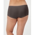 thumbnail image 3 of Maidenform Boyshort One Fab Fit Microfiber Womens Underwear With Lace Stretch Full Coverage sz 5-9 40760, 3 of 7