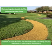 Cypress Rubber Playground & Landscape mulch by Viagrow, 1.5 CF Bag ( 11.2 Gallons / 42.3 Liters)
