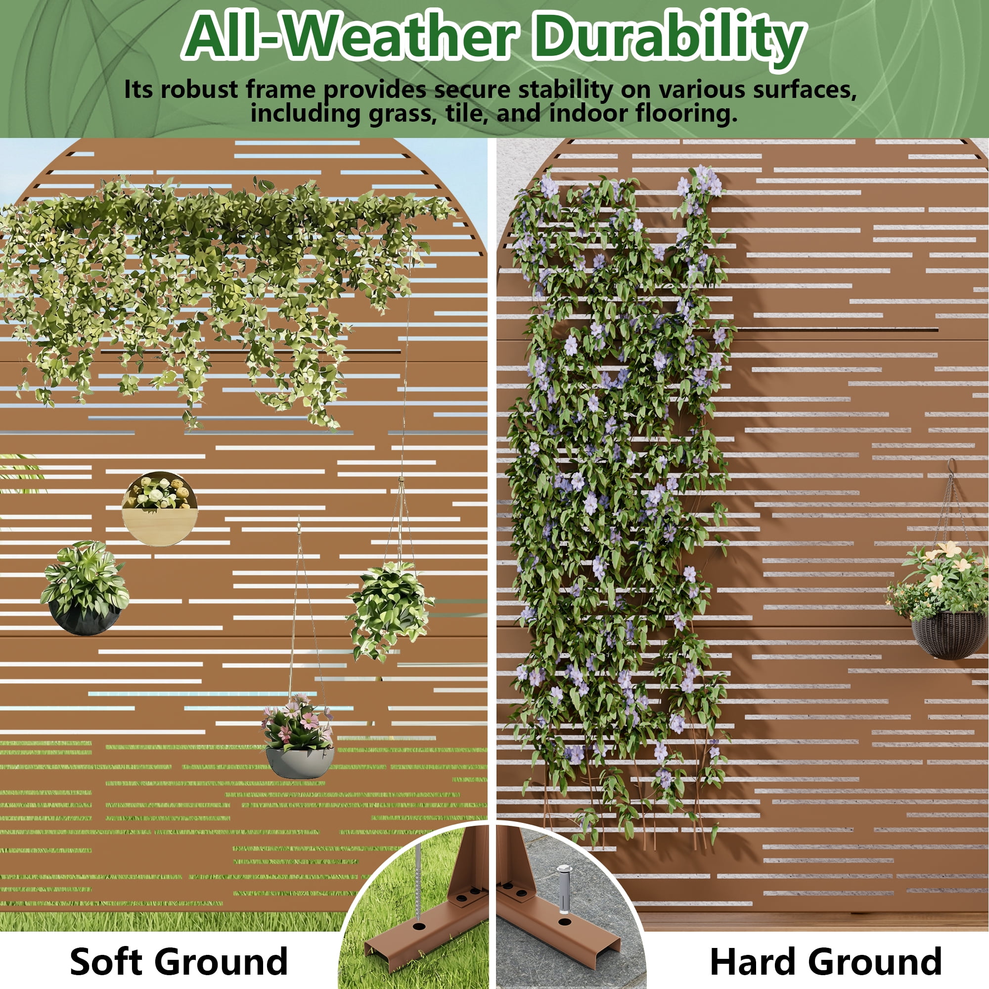 Privacy Metal Screen Fence Panel