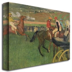 Trademark Fine Art "The Race Course" Canvas Art by Edgar Degas